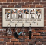 Personalized Family Key Holder - Custom Photo Wooden Sign For Entryway DéCor Gift