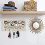 Personalized Family Key Holder - Custom Photo Wooden Sign For Entryway DéCor Gift