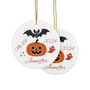 Personalized First Halloween 2024 3-Inch Ornament - Custom Name For Baby's First Holiday Keepsake