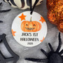 Ceramic First Halloween Pumpkin Ornament Keepsake - Personalized Gift For Baby's First Halloween DéCor