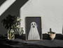 Spooky Black Labrador Ghost Dog Canvas - Halloween Dog Art Decor For Living Room