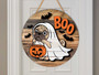 Funny Ghost Dog Trick Or Treat Pug Wood Sign - Halloween Pet Decor For Fall