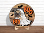 Funny Ghost Dog Trick Or Treat Pug Wood Sign - Halloween Pet Decor For Fall