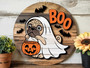 Funny Ghost Dog Trick Or Treat Pug Wood Sign - Halloween Pet Decor For Fall