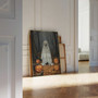 Spooky Ghost Dog Canvas Print - Vintage Halloween Decor For Dog Lovers