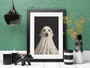 Personalized Ghost Dog Wall Art Canvas - Golden Retriever In Ghost Costume For Halloween Home DéCor
