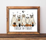Trendy Ghost Dog Canvas For Fall - Funny Halloween Puppy Decor For Apartments