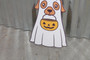 Halloween Ghost Dog UV Wood Sign - Cute Labrador Golden Retriever Jack-O'-Lantern Window Hanging Decoration