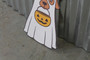 Halloween Ghost Dog UV Wood Sign - Cute Labrador Golden Retriever Jack-O'-Lantern Window Hanging Decoration