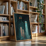 Eerie Ghost Family Canvas - Moody Style Halloween Wall Art For Spooky Home Decor