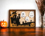 Cute Halloween Decor: Personalized Ghost Family Wood Sign For Spooky Seasonal Touch