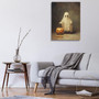 Cute Ghost With Pumpkin Canvas For Dark Academia Halloween Party DéCor