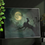 Dark Cottagecore Moon Halloween Canvas - Mystical Wall Art For Spooky Decor