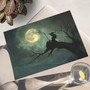 Dark Cottagecore Moon Halloween Canvas - Mystical Wall Art For Spooky Decor