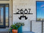 Personalized Halloween Address Metal Sign - Fall Decor Gift For Entryway And Front Door