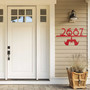 Personalized Halloween Address Metal Sign - Fall Decor Gift For Entryway And Front Door