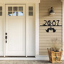 Personalized Halloween Address Metal Sign - Fall Decor Gift For Entryway And Front Door