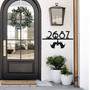 Personalized Halloween Address Metal Sign - Fall Decor Gift For Entryway And Front Door