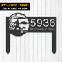 Custom Halloween Werewolf Address Metal Sign - Outdoor Plaque For Garden & Yard Decoration
