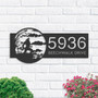 Custom Halloween Werewolf Address Metal Sign - Outdoor Plaque For Garden & Yard Decoration