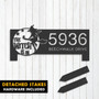 Personalized Halloween Metal Address Plaque For Outdoor DéCor