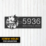 Personalized Halloween Metal Address Plaque For Outdoor DéCor