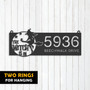 Personalized Halloween Metal Address Plaque For Outdoor DéCor