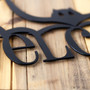 Personalized Halloween Bat Welcome Outdoor Metal Sign - Perfect For Spooky Wall Decor
