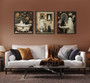 Ghost Halloween Canvas Funny Art For Bathroom Retro Gothic Style