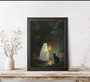 Charming Halloween Ghost Poster For Bedroom And Living Room Decor - 8x10in Unframed Vintage Art