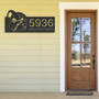 Personalized Halloween Address Sign - Witch Haunted House Outdoor Metal Plaque For Yard