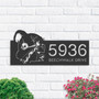 Personalized Halloween Address Sign - Witch Haunted House Outdoor Metal Plaque For Yard
