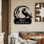 Custom Gothic Raven Address Metal Sign For Halloween Decor