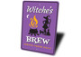 Personalized Halloween Witches Brew Sign For Spooky Kitchen DéCor