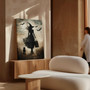Enigmatic Halloween Witches Canvas - Spooky Wall Art For Witchcraft-Inspired Spaces, Perfect For Gothic DéCor