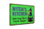 Rustic Halloween Witches Metal Sign For Witch's Kitchen Decor - Vintage Style