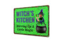 Rustic Halloween Witches Metal Sign For Witch's Kitchen Decor - Vintage Style
