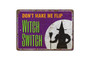Rustic Halloween Witches Metal Sign For Spooky Decor