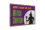 Rustic Halloween Witches Metal Sign For Spooky Decor