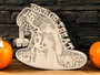 Spooky Halloween Witches Wooden Sign - Trick Or Treat Decor For Fall Display With Ghost, Cat & Spider Elements