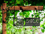 Personalized Halloween Address Metal Sign For Outdoor Decor - Haunted House Theme Garden Stake