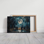 Personalized Moon Halloween Canvas Art Mystical Landscape Decor For Living Room