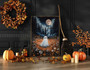 Whimsical Spooky Ghost Canvas - Personalized Halloween Moonlit Forest Art For Living Room
