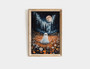 Whimsical Spooky Ghost Canvas - Personalized Halloween Moonlit Forest Art For Living Room