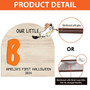 Commemorative First Halloween Footprint Wood Sign - Keepsake For Baby's 1st Halloween, Perfect Kids Halloween Decor