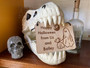 Cute Personalized Ghost Dog Sign For Halloween Decoration - Perfect For Pet Lovers