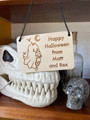 Cute Personalized Ghost Dog Sign For Halloween Decoration - Perfect For Pet Lovers