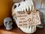 Cute Personalized Ghost Dog Sign For Halloween Decoration - Perfect For Pet Lovers