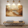 Enchanting Ghost Family Canvas - Spooky Halloween Cottagecore For Living Room
