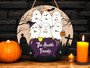 Heartfelt Personalized Ghost Family Sign For Halloween Decor